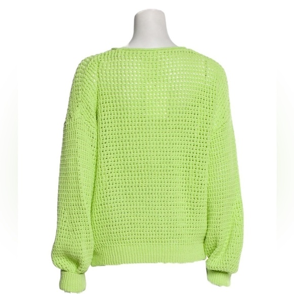 A.L.C. Green Scoop Neck Laney Sweater - Size Large - Picture 3 of 6